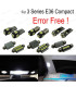 KIT 16 AMPOULES LED INTÉRIEUR BMW SÉRIE 3 E36 BERLINE COMPACT 316G 316I 318TDS 318TI 323TI 94-00