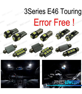 KIT 18 AMPOULES LED INTÉRIEUR BMW SÉRIE 3 E46 WAGON TOURING 316I 318I 320I 323I 325I 328I 330I 99-05