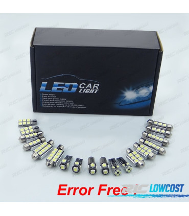 KIT 11 AMPOULES LED INTÉRIEUR POUR VOLKSWAGEN VW GOLF CABRIO CABRIOLET MK6 12-16