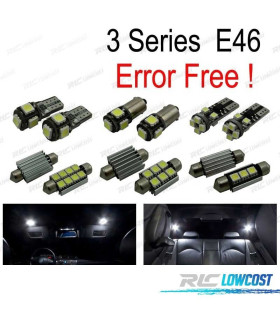 KIT 18 AMPOULES LED INTÉRIEUR BMW E46 M3 318I 318TI 323I 323IS 325I 325XI 328I 330I 330XI 325CI 323CI 328CI 330