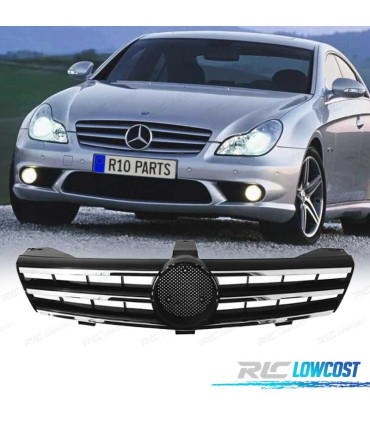 CALANDRE SPORT AMG MERCEDES CLS W219 04-10 NOIR CHROMÉ