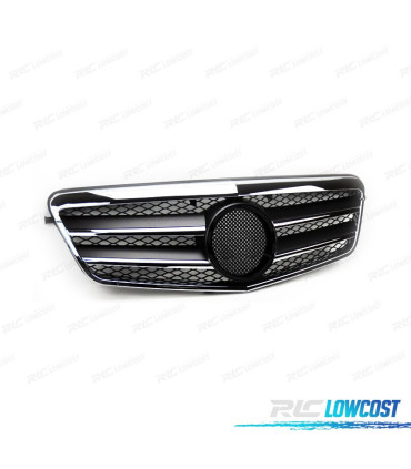 CALANDRE MERCEDES CLASSE E W212 CHROME NOIR 09- LOOK SPORT