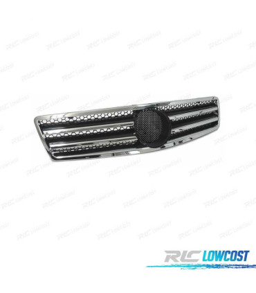 CALANDRE AMG POUR MERCEDES SL R129 89-98 NOIR CHROMÉ