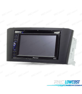 FACADE AUTORADIO 2-DIN NOIR POUR TOYOTA AVENSIS 02-08