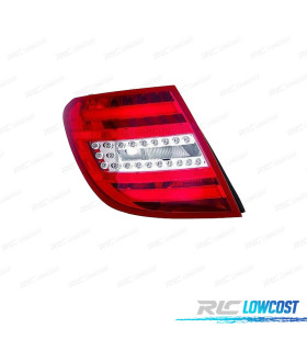FEUX ARRIÈRE GAUCHE POUR MERCEDES CLASSE C W204 KOMBI 10-14 LED BLANC ROUGE