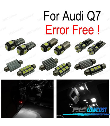 KIT 19 AMPOULES LED INTÉRIEUR AUDI Q7 4L SPORT 05-14