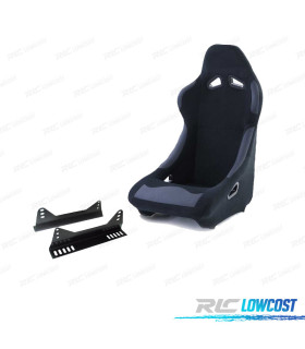 KIT SIÈGE BAQUET SPORT UNIVERSEL NOIR
