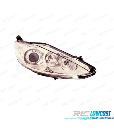 PHARE DROIT FORD FIESTA MK6 3 5P 08-13 FOND CHROMÉ
