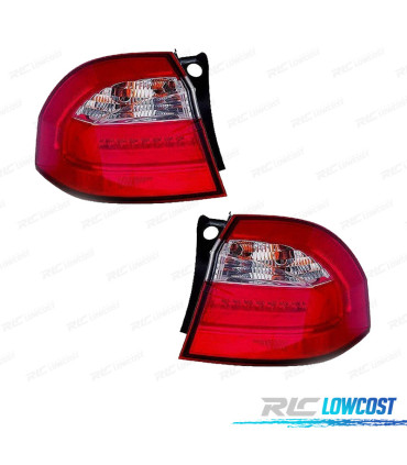 FEUX ARRIÈRE KIA RIO HATCHBACK 3 5P 12- BLANC ROUGE