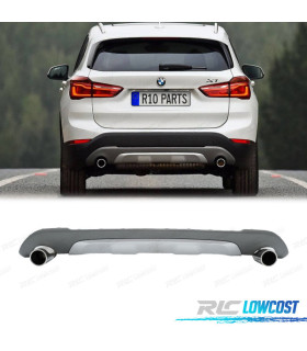 DIFFUSEUR BMW X1 F48 15-19 LOOK M + EMBOUTS D'ÉCHAPPEMENT