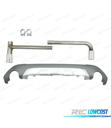 DIFFUSEUR BMW X1 F48 15-19 LOOK M + EMBOUTS D'ÉCHAPPEMENT