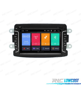 AUTORADIO GPS POUR DACIA DUSTER DOKKER LOGAN SANDERO LODGY RENAULT CAPTUR ANDROID 11 CARPLAY