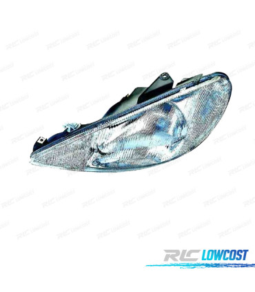 PHARE GAUCHE POUR PEUGEOT 206 98-09 H4