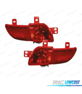 FEUX ARRIÈRE PARE CHOCS POUR PEUGEOT 206 PLUS 09-