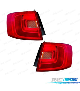 FEUX ARRIÈRE POUR VOLKSWAGEN VW JETTA IV 11-14 AMBRE ROUGE