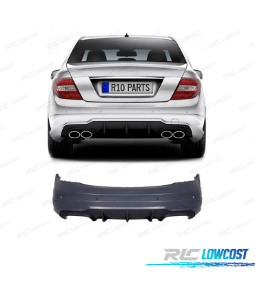PARE CHOCS ARRIÈRE MERCEDES CLASSE C W204 LOOK AMG C63 07-14 PDC