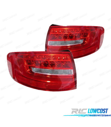 FEUX ARRIÈRE POUR AUDI A4 AVANT 12-14 LED BLANC ROUGE