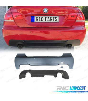 PARE-CHOCS ARRIÈRE BMW E92 E93 LOOK M DOUBLE SORTIES PDC