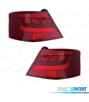 FEUX ARRIÈRE POUR AUDI A3 3P 12-16 LED ROUGE