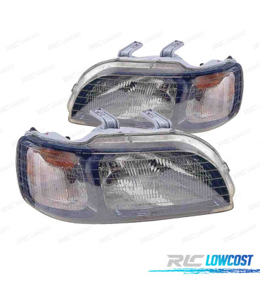 PHARES POUR HONDA CIVIC 5P 97-01 FOND NOIR