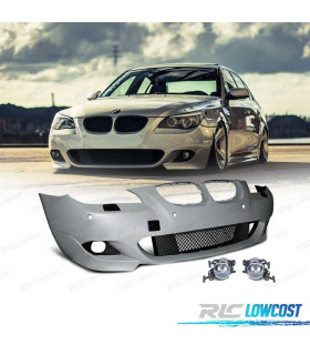 PARE CHOCS FRONTAL BMW E60 E61 03-07 PDC ANTIBROUILLARD LOOK M