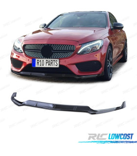 SPOILER LAME DE PARE-CHOCS AVANT MERCEDES W205 14-17 LOOK C63 AMG NOIR