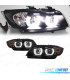 PHARES BMW E90 E91 05-08 XÉNON ANGEL EYES U 3D FOND NOIR