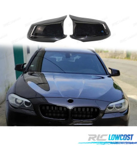 COQUES RETROVISEURS BMW F10 F11 F18 LOOK M 11-13 NOIR BRILLANT