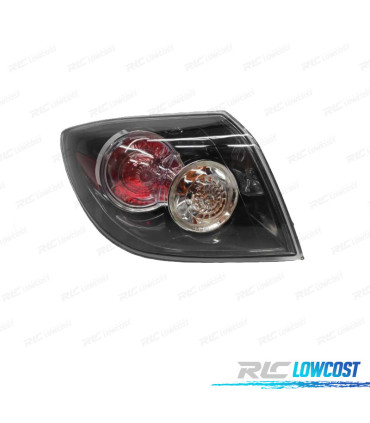 FEUX ARRIÈRE GAUCHE POUR MAZDA 3 5P 03-09 HATCHBACK BLANC ROUGE