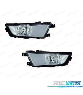 PHARES ANTIBROUILLARD SKODA OCTAVIA 4P COMBI 13- 17 FOND CHROMÉ