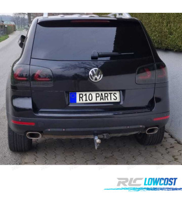 FEUX ARRIÈRE VOLKSWAGEN VW TOUAREG I 7L 02-10 CARDNA LED NOIR FUMÉ