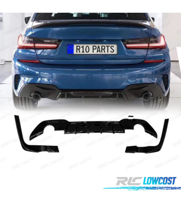 DIFUSEUR BMW G20 G21 19- LOOK M PERFORMANCE NOIR BRILLANT