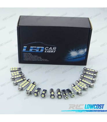 KIT 18 AMPOULES LED INTÉRIEUR AUDI A4 S4 B6 B7 02-08
