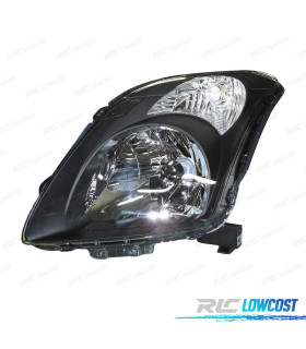PHARE GAUCHE POUR SUZUKI SWIFT 05-10 NOIR