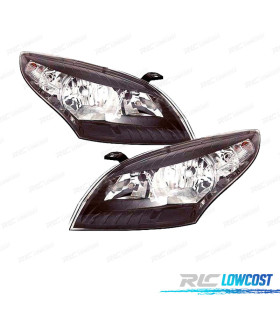 PHARES POUR RENAULT MEGANE III 08-11 FOND NOIR