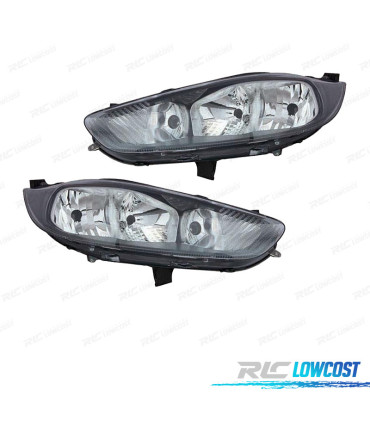 PHARES POUR FORD FIESTA 3 5P 13- FOND NOIR