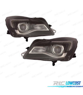 PHARES POUR OPEL INSIGNIA 13-16 LED FOND NOIR