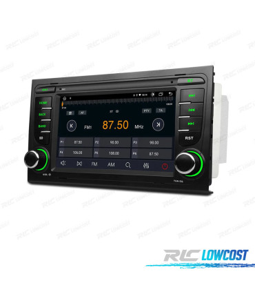 7″ ANDROID 12 OCTACORE DDR4 2GB RAM 32GB ROM SSD RADIO GPS CARPLAY ANDROID AUTO DSP INTÉGRÉS 4x45W AUDI SEAT