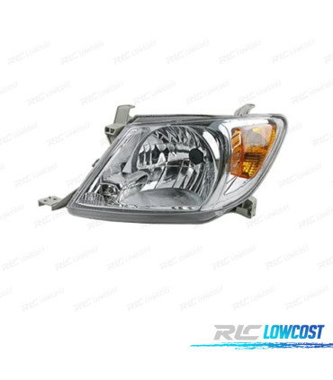 PHARE GAUCHE TOYOTA HILUX VIGO PICK-UP 05-11 FOND CHROMÉ