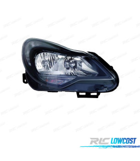 PHARE DROIT POUR OPEL CORSA D 11-14 FOND NOIR