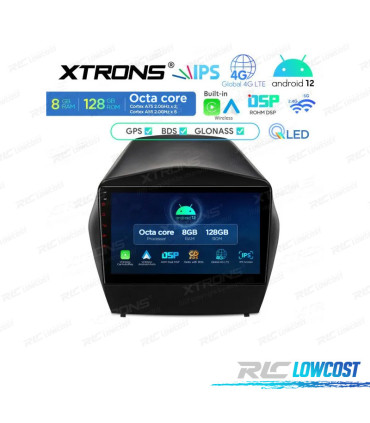 9'' QLED FULL HD OCTACORE DDR4 8GB RAM 128GB ROM SSD GPS ANDROID 12 CARPLAY DSP USB