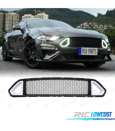 CALANDRE FORD MUSTANG 15-17 LOOK GT500 FEU DE JOUR LED BLANC DRL