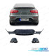 DIFFUSEUR ARRIÈRE MERCEDES CLASSE GLC C253 COUPE 16-19 LOOK GLC63 + EMBOUT D´ÉCHAPPEMENT NOIR