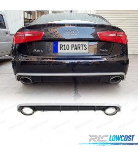 DIFFUSEUR AUDI A6 4G 11-14 LOOK RS + EMBOUTS D´ÉCHAPPEMENT