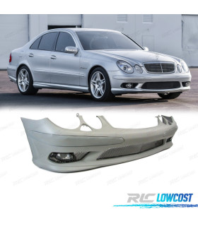 PARE CHOCS FRONTAL MERCEDES W211 02-06 LOOK AMG+ ANTIBROUILLARD