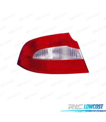 FEUX ARRIÈRE GAUCHE POUR SKODA SUPERB 08-13 BLANC ROUGE