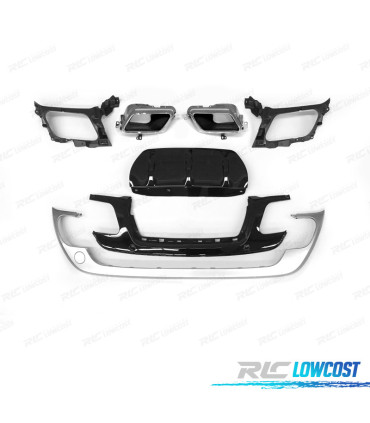 DIFFUSEUR RANGE ROVER VELAR 17- LOOK R DYNAMIC ARGENT + EMBOUT D´ÉCHAPPEMENT