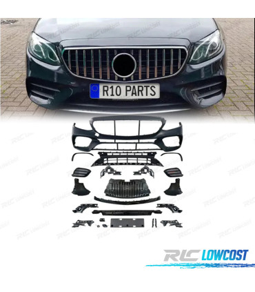 PARE-CHOCS FRONTAL MERCEDES W213 C238 16-18 LOOK E63 AMG PDC