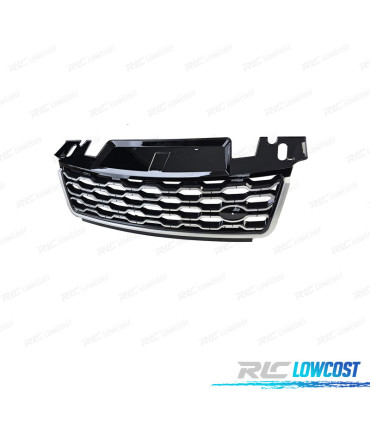 CALANDRE POUR RANGE ROVER SPORT 17-22 NOIR BRILLANT ARGENT