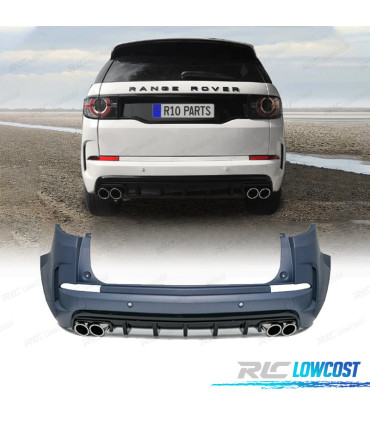 PARE-CHOCS ARRIÈRE LAND ROVER DISCOVERY SPORT 16- LOOK DYNAMIC + EMBOUTS D'ÉCHAPPEMENT